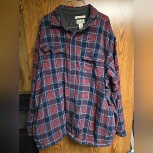 Men's Fleece Lined Flannel Shirt